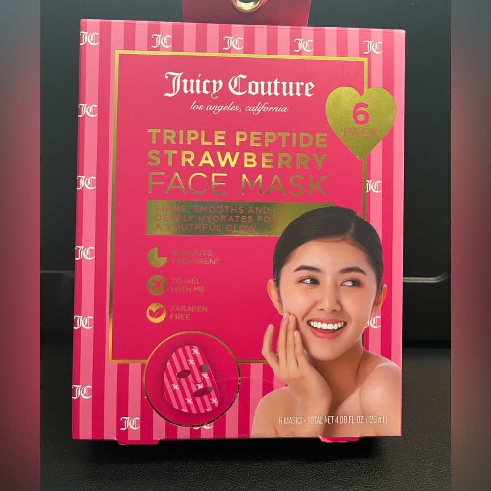 Juicy Couture Strawberry Triple Peptide Face Mask - Pink